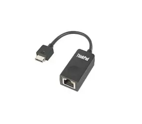 Adapter Ethernet Lenovo 4X90Q84427 USB-C në RJ45, e zezë