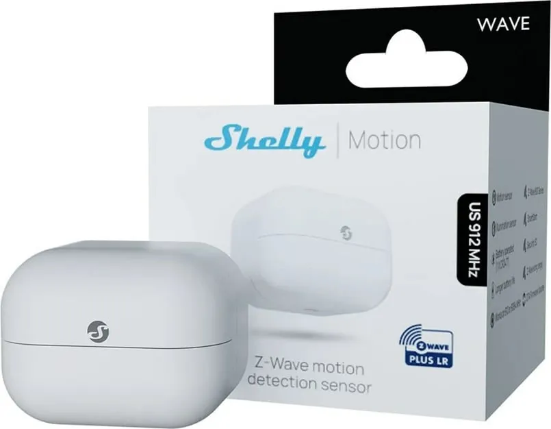 Sensor lëvizjeje Shelly Wave Motion EU, wireless, i bardhë - 3