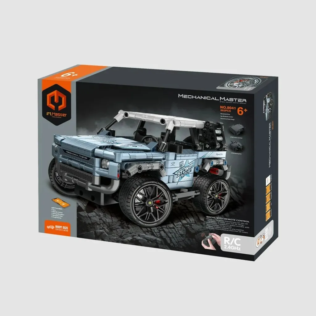 Set blloqe ndërtimi IM MASTER RC Jeep 8041, 503 pjesë, Blu - 1