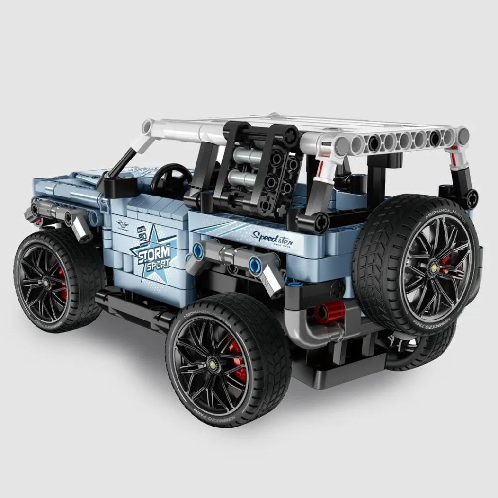 Set blloqe ndërtimi IM MASTER RC Jeep 8041, 503 pjesë, Blu - 2