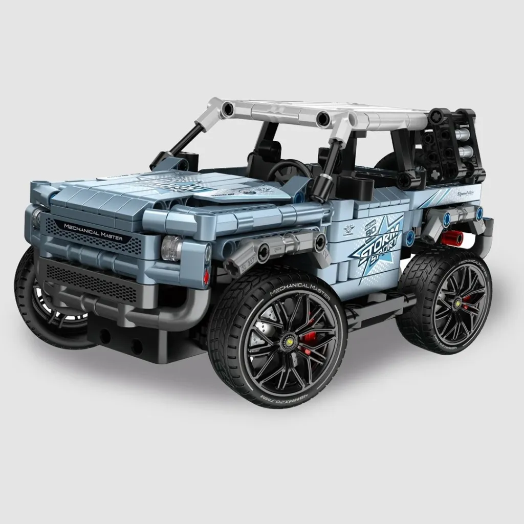 Set blloqe ndërtimi IM MASTER RC Jeep 8041, 503 pjesë, Blu - 3