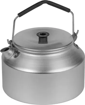 Çajnik Trangia 1.4L, alumini, dorëz e zezë, gri
