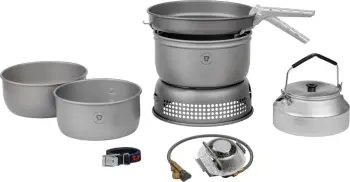 Set sobë kampingu Trangia 25-2/HA/GB me tigan 22 cm, 1 zonë gatimi, 1.11 kg, argjend