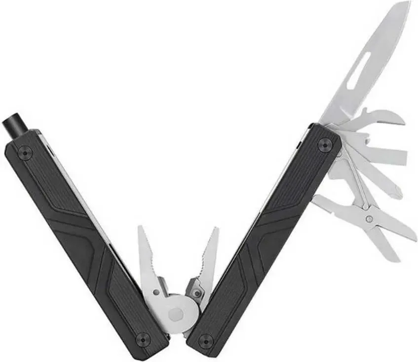 Multitool NEXTOOL GEMINI 13-in-1 me kaçavidë elektrike, çelik inox - 2