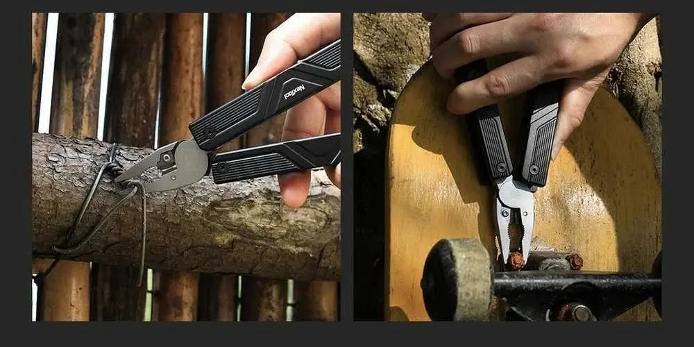 Multitool NEXTOOL GEMINI 13-in-1 me kaçavidë elektrike, çelik inox - 6