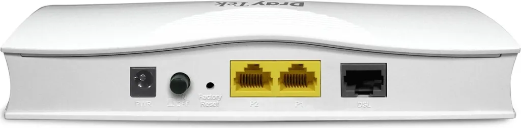 Modem DrayTek Vigor 167, VDSL2 Super Vectoring, IC Intracom, i bardhë - 2