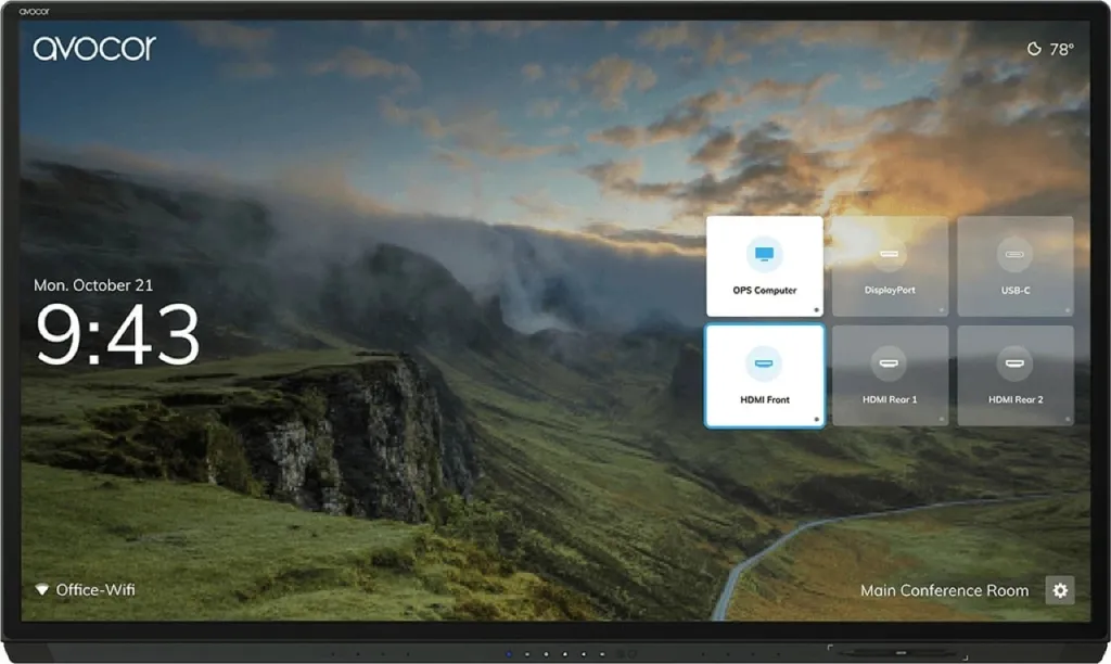 Ekran interaktiv AVOCOR G Serie AVG-8560, 85 inç, 4K UHD, Touch - 1