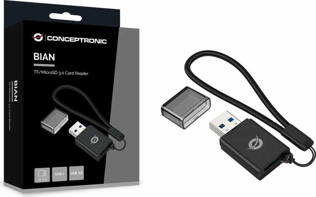 Lexues kartash Conceptronic USB-A 3.0, TF/Micro-SD, i zi - 4