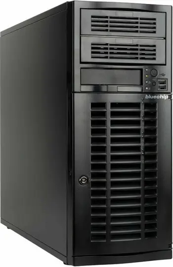 Server bluechip SERVERline T30333s, Xeon E-2414, 32GB RAM DDR5, 2x480GB SSD, 2x Gigabit Ethernet, zi