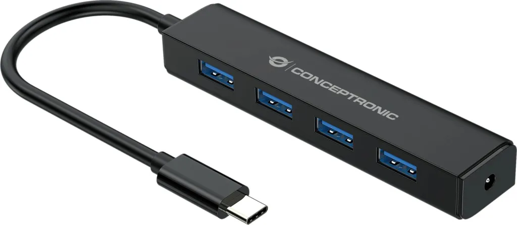 USB hub Conceptronic 4 porta USB 3.0, USB-C, i zi - 1