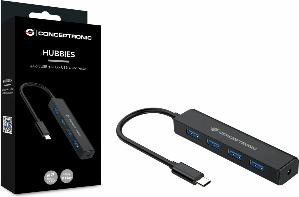 USB hub Conceptronic 4 porta USB 3.0, USB-C, i zi - 4