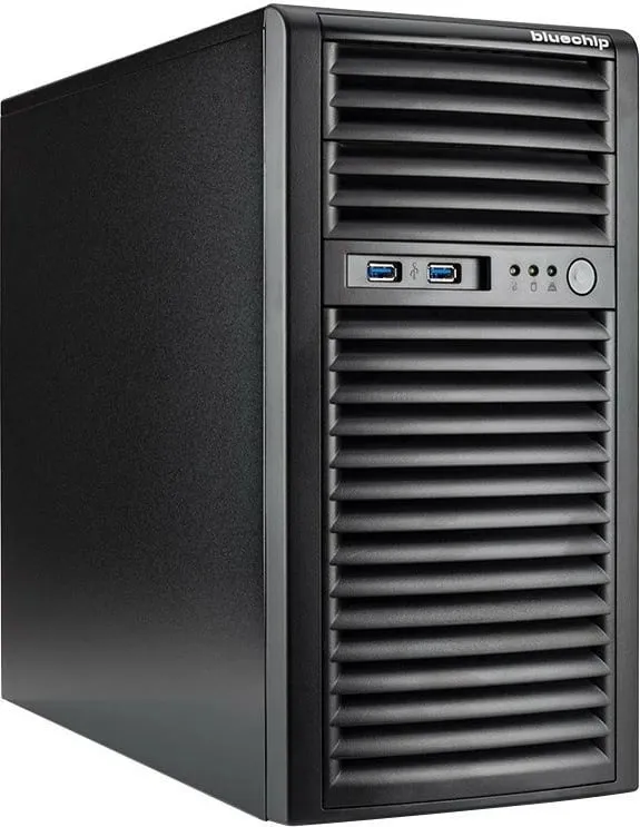 Server bluechip SERVERline T30339s, AMD EPYC 4124P, 32GB RAM, 2x480GB SSD, kasë e zezë - 1