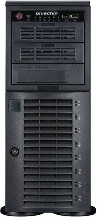 Server bluechip SERVERline T30341s, AMD EPYC 4124P, 32GB RAM, 2x480GB SSD, kasë e zezë - 3