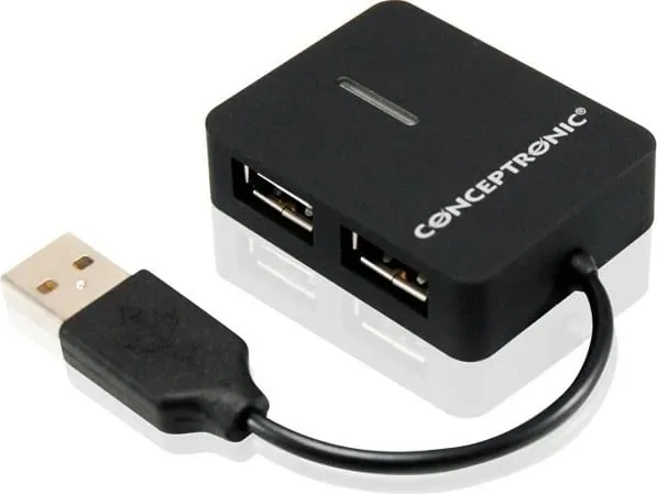 USB hub Conceptronic 4 porte, USB 2.0, i zi - 1