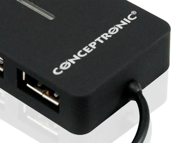USB hub Conceptronic 4 porte, USB 2.0, i zi - 2