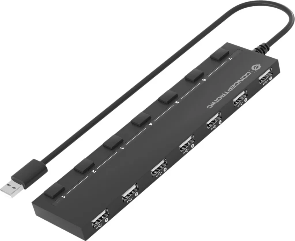 USB hub Conceptronic 7 porta USB 2.0, i zi - 4