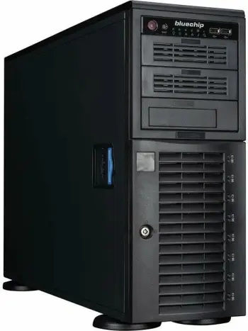 Server tower bluechip SERVERline T30334s, Xeon E-2414, 32GB RAM, 2x480GB SSD, 2x Gigabit Ethernet, zi