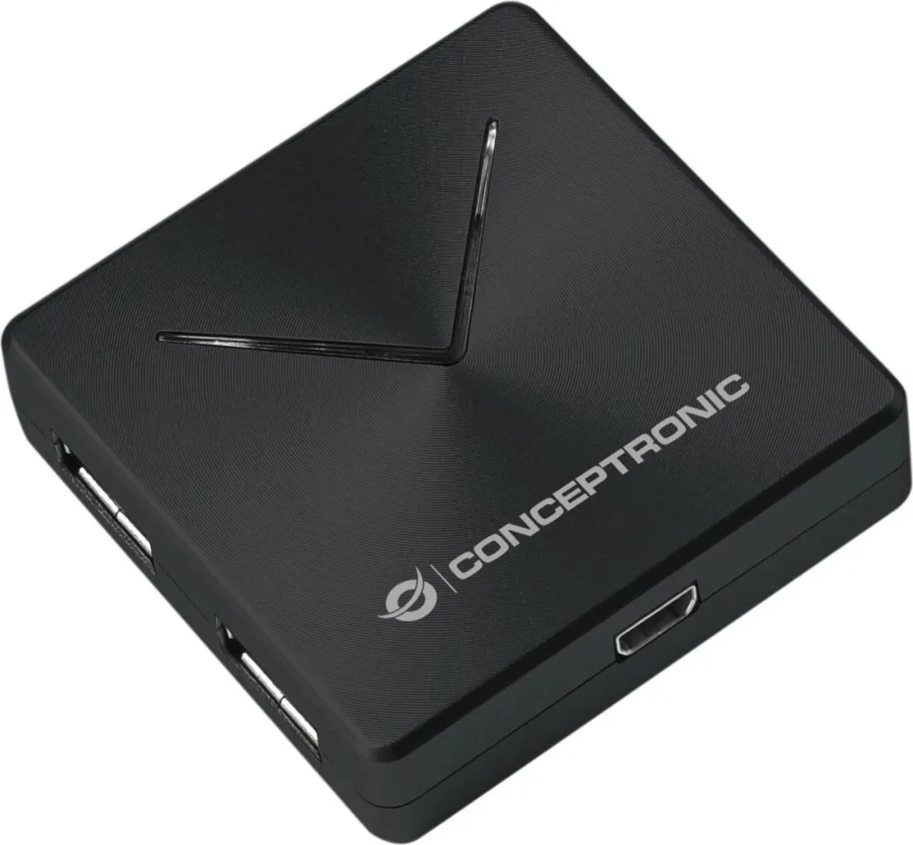 Hub USB Conceptronic 4-Port, USB-A 3.0/Mini-B, i zi - 3