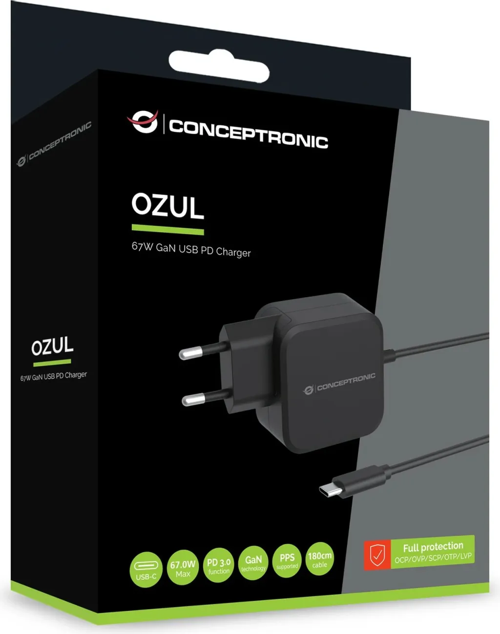 Karikues Conceptronic 1Port GaN USB-C 67W PD3.0/PPS i zi - 3