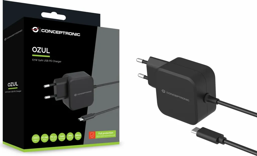 Karikues Conceptronic 1Port GaN USB-C 67W PD3.0/PPS i zi - 4
