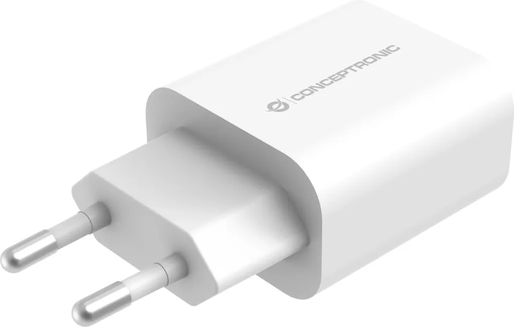 Karikues Conceptronic 1Port USB-C 25W PD3.0/PPS i bardhë - 2
