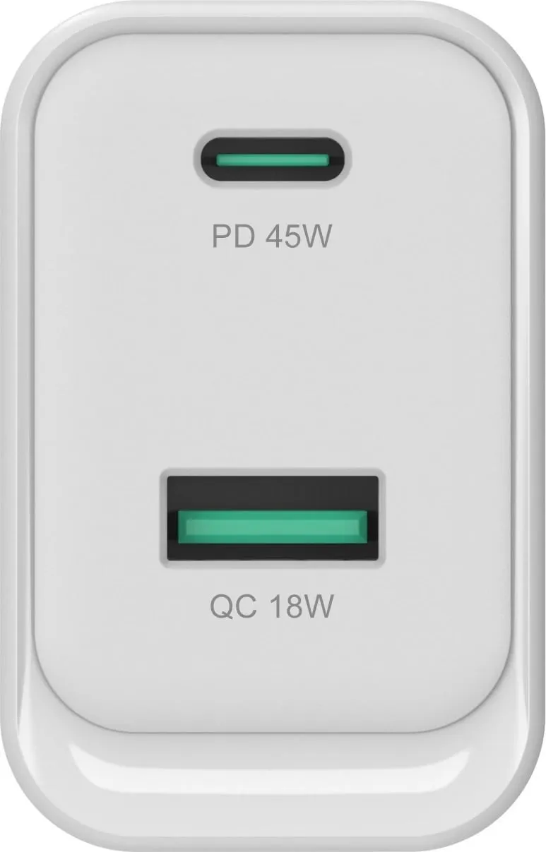 Karikues Conceptronic 2Port GaN USB-C/USB-A 45WPD3.0/PPS i bardhë - 3
