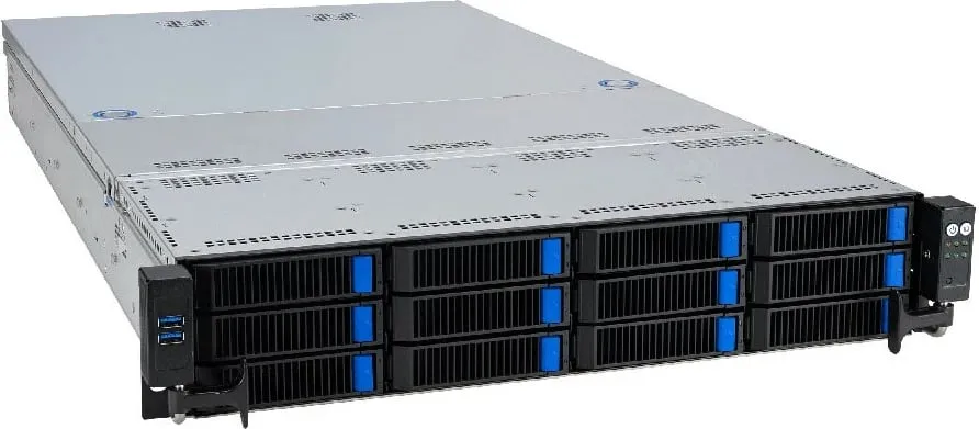 Server bluechip SERVERline R42319a, AMD EPYC, 32GB RAM, 2x480GB SSD, Rack 2U, gri - 1