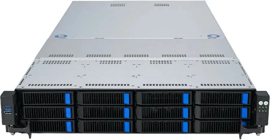 Server bluechip SERVERline R42319a, AMD EPYC, 32GB RAM, 2x480GB SSD, Rack 2U, gri - 2
