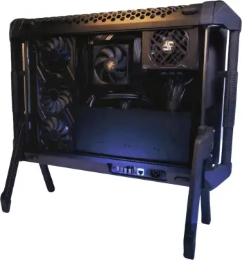 Kasë gaming eBlaztr Portable Desktop, midi/mini-tower, e zezë
