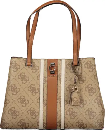 Çantë për femra GUESS JEANS ERENIA, bezhe