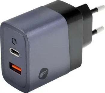 Karikues Forcell F-ENERGY GaN VT-39, 45W, USB Type-C + USB-A, gri