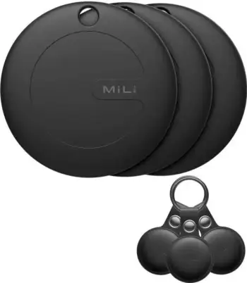 Locator MiLi MiTag APL me 3 copë, me mbështjellës të zi