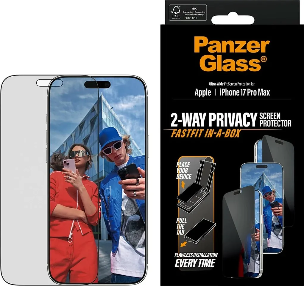 Mbështjellës privatësie PanzerGlass për celular, ngjyrë e zezë - 2