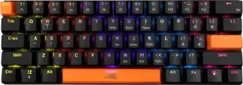 Tastierë Baracuda Dolphin BGK-03121, 60%, blue switch, RGB, USB, e zezë