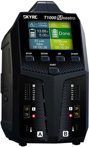 Karikues SkyRC T1000 Maestro 1000W DC / 450W AC, 2 porta, deri 35A, 1–6S