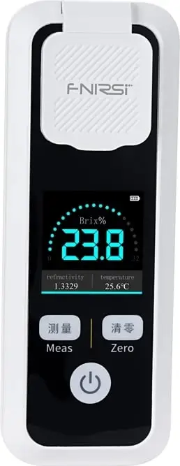 Refraktometër dixhital Brix FNIRSI JBM-20 0–55% Brix, ekran 1.54" IPS, memorie 30 matje, bateri 600 mAh, IPX6