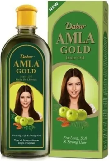 Vaj për flokë për femra Dabur Amla Gold për flokë të hapura 200ml