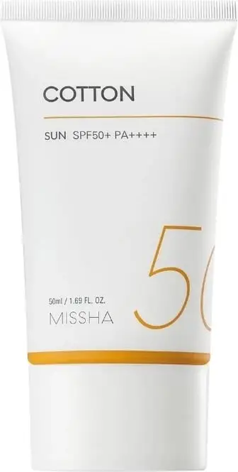 Krem për diell Missha All Around Safe Block Cotton Sun SPF50+PA++++ për femra 50ml