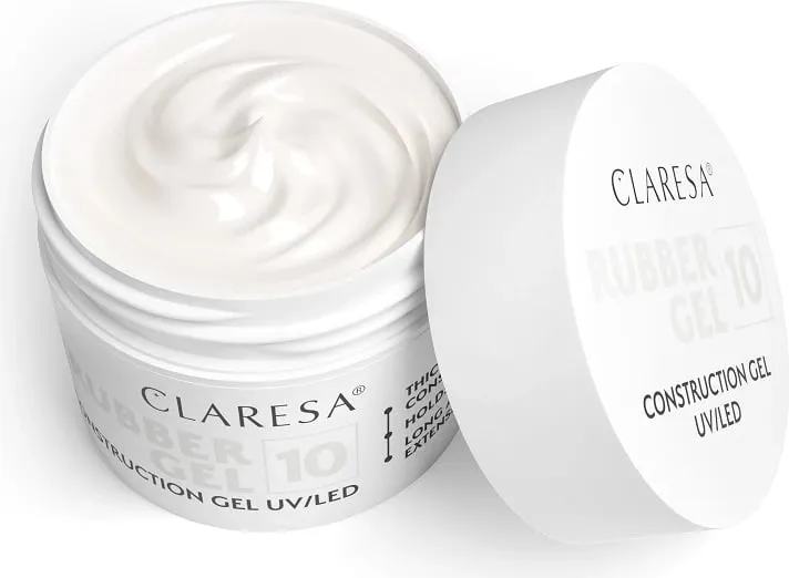 Xhel ndërtues për thonj Claresa Rubber Gel 10 për femra, 45g - 1