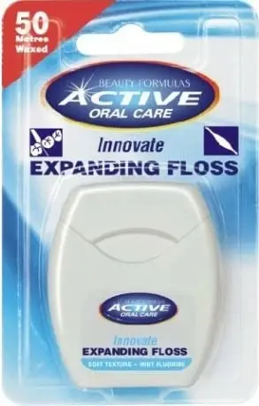 Fill dentar Active Oral Care Expanding Floss Mint me fluor, 50m