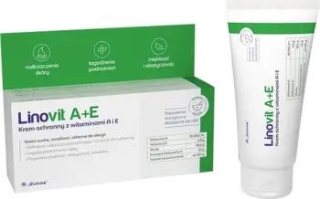 Krem mbrojtës për lëkurë Linovit A+E, me vitamina A dhe E, 50g