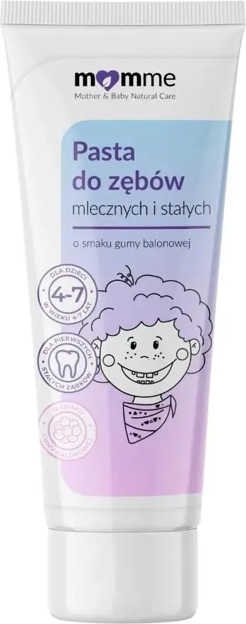 Pasta për dhëmbë për fëmijë MomMe çamçakëz 4-7 vjet, 50ml