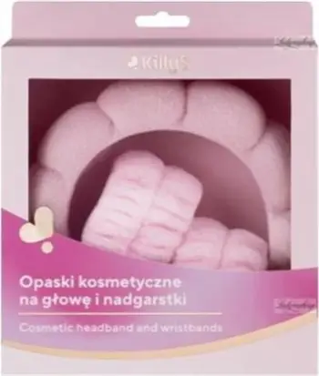 Set aksesorësh kozmetikë KillyS 3 copë për femra rozë