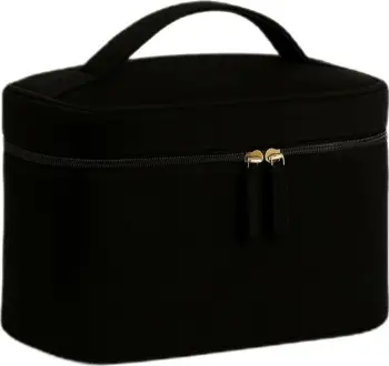 Kuti kozmetike KillyS Cosmetic Case M, madhësi mesatare, kadife, e zezë
