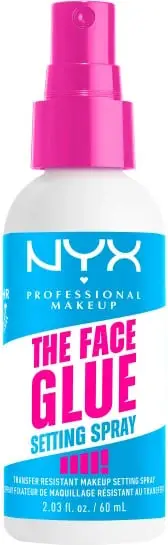 Spray fiksues grimi NYX Professional MakeUp The Face Glue për femra, 60ml