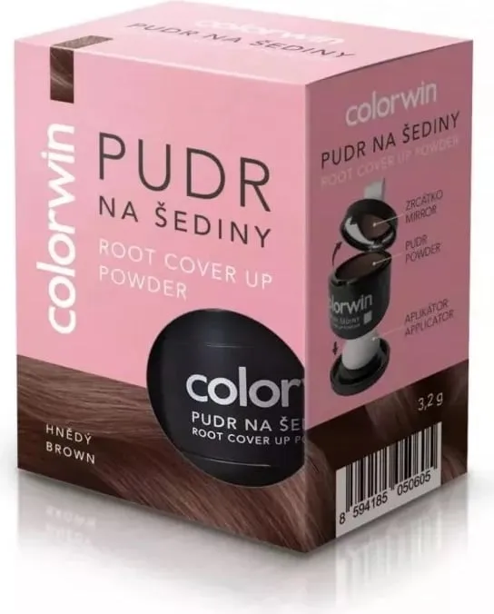 Pluhur për rrënjë të flokëve Colorwin kafe 3.2g - 1