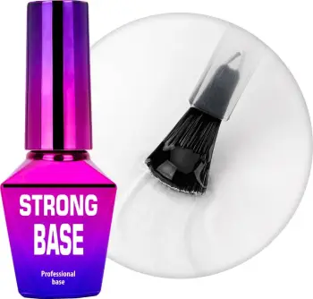 Bazë për thonj MollyLac Strong Base Hybrid Base për femra 10g