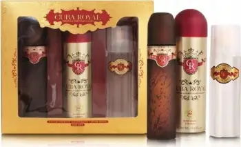 Set për meshkuj Cuba Royal, EDT 100 ml + deodorant sprej 200 ml + krem pas rroje 100 ml
