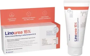 Krem hidratues për këmbë Linourea, 15% ure, me vitaminë A dhe E, 50 g