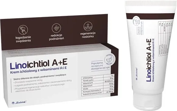 Krem për trup dhe duar Ziołolek Linoichtiol A+E, 50g - 1